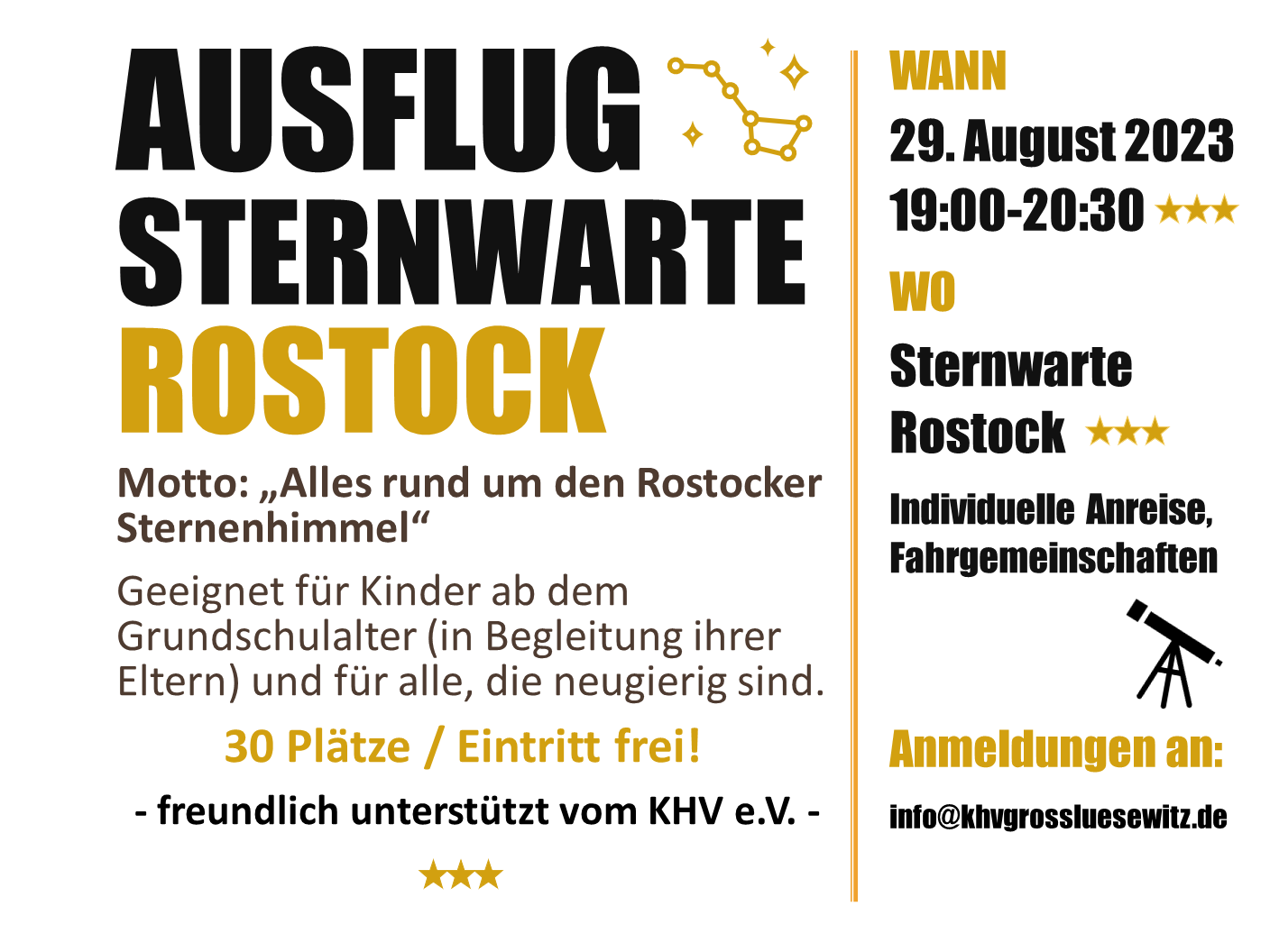 Read more about the article Ausflug Sternwarte Rostock