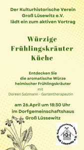Read more about the article Workshop „Würzige Frühlingskräuter-Küche“