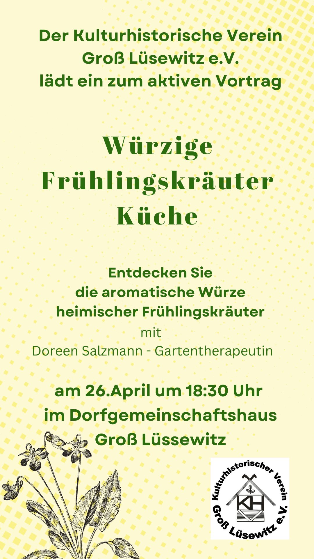 You are currently viewing Workshop „Würzige Frühlingskräuter-Küche“