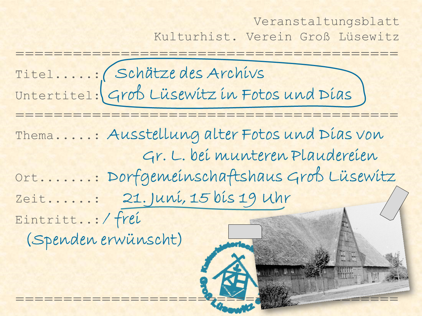 Read more about the article Schätze des Archivs – Groß Lüsewitz in Fotos und Dias
